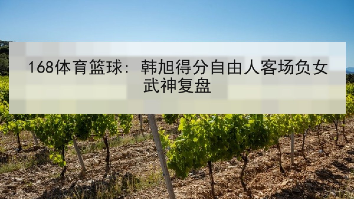 168体育篮球: 韩旭得分自由人客场负女武神复盘